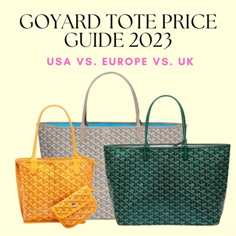 goyard tote bag buy online|goyard tote bag price 2023.